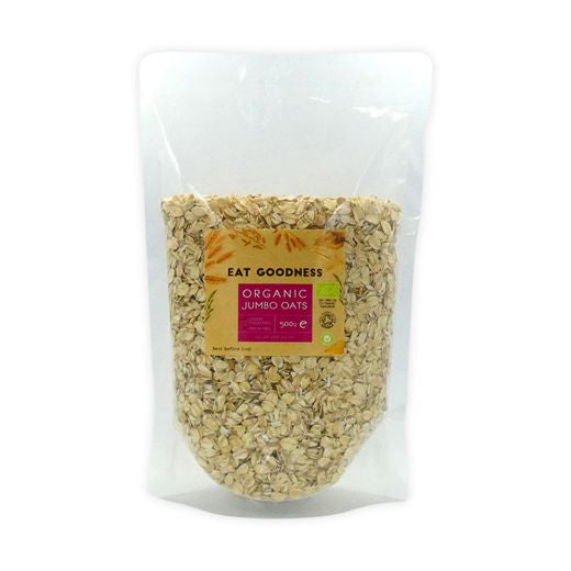 Eat Goodness Organic Uk Grown Jumbo Oats - 8 X 500GR