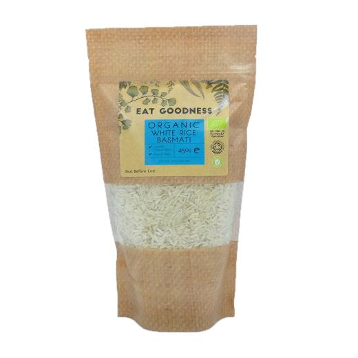 Eat Goodness Organic White Basmati Rice - 6 X 450GR