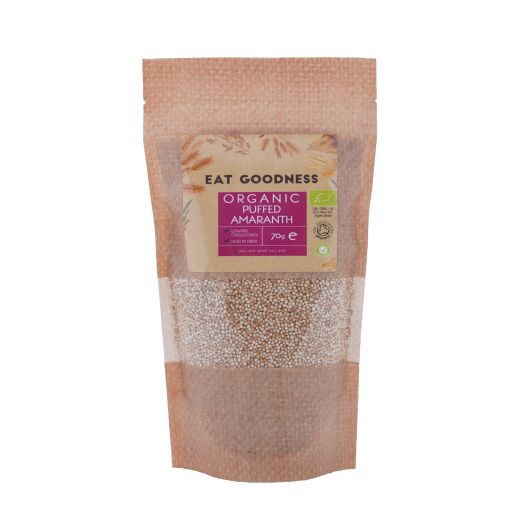 Eat Goodness Organic Amaranth Puffed - 6 X 70GR