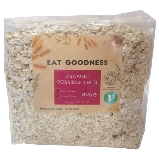 Eat Goodness Organic Porridge Oats - 8 X 500GR