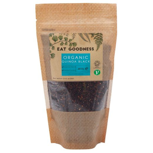 Eat Goodness Organic Quinoa Black - 6 X 400GR