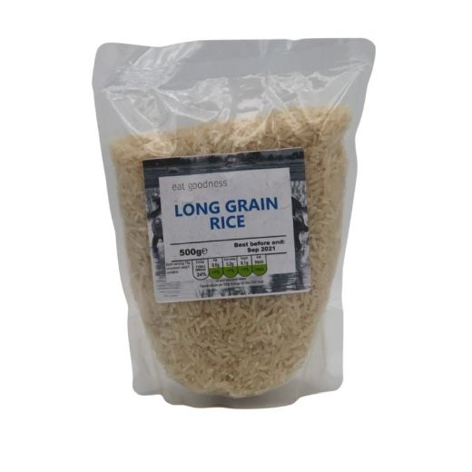 Eat Goodness Organic Long Grain Rice - 6 X 500GR