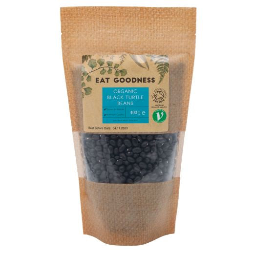 Eat Goodness Organic Black Turtle Beans - 6 X 400GR