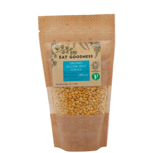 Eat Goodness Organic Yellow Lentil Split - 6 X 400GR