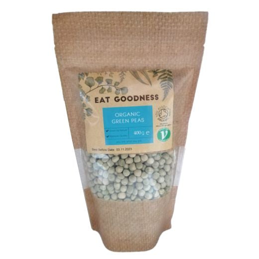 Eat Goodness Organic Green Peas - 6 X 400GR