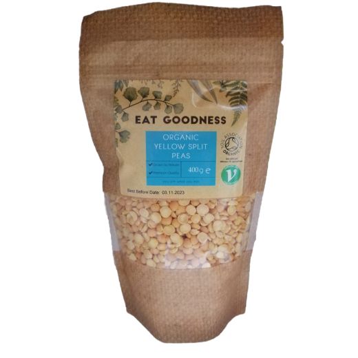 Eat Goodness Organic Yellow Peas Split - 6 X 400GR