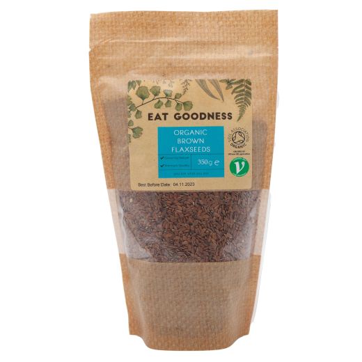 Eat Goodness Organic Brown Flax Seed - 6 X 350GR