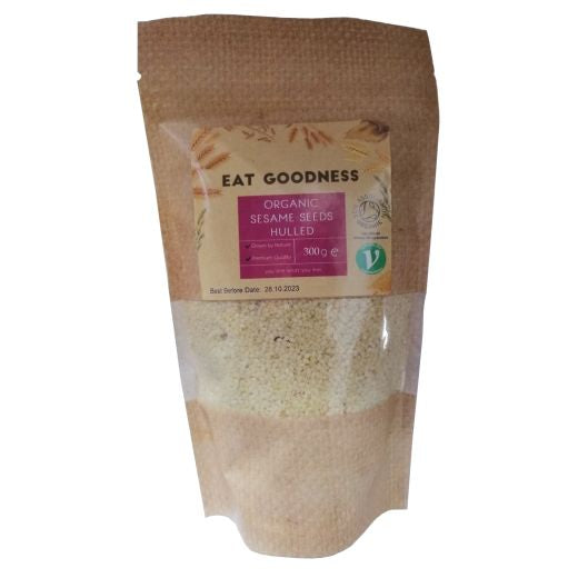 Eat Goodness Organic Sesame Seeds Hulled - 6 X 300GR