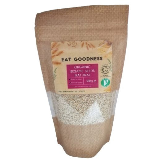 Eat Goodness Organic Sesame Seeds Natural - 6 X 300GR