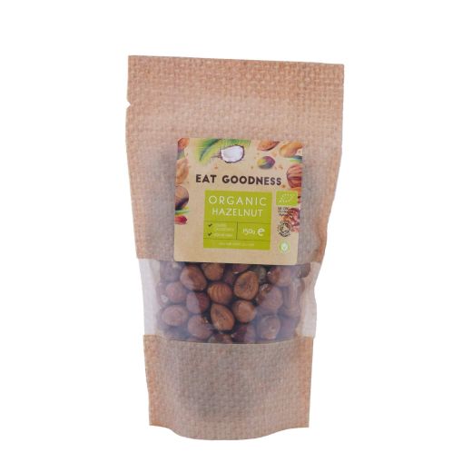 Eat Goodness Organic Raw Hazelnuts - 12 X 150GR