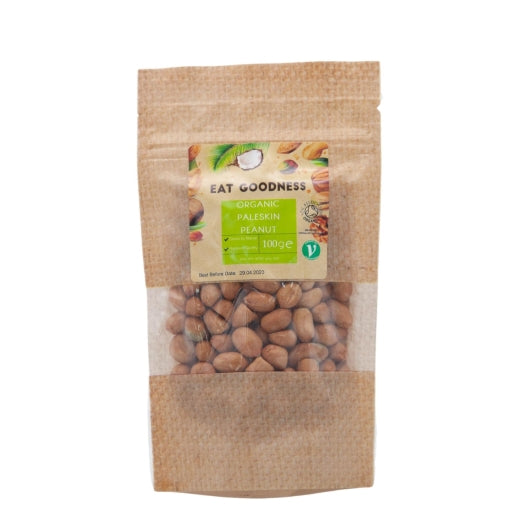 Eat Goodness Organic Paleskin Peanut - 12 X 100GR