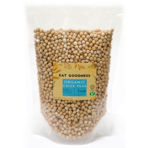 Eat Goodness Organic Chickpea - 10 X 1KG