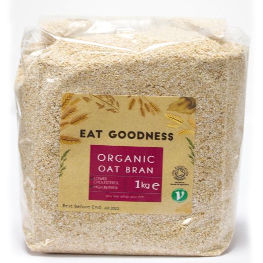 Eat Goodness Organic Oatbran - 10 X 1KG