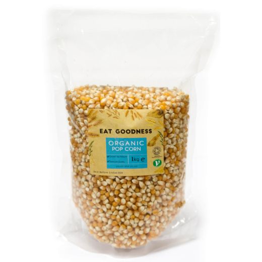 Eat Goodness Organic Popping Corn - 10 X 1KG