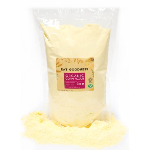 Eat Goodness Organic Corn Flour - 10 X 1KG