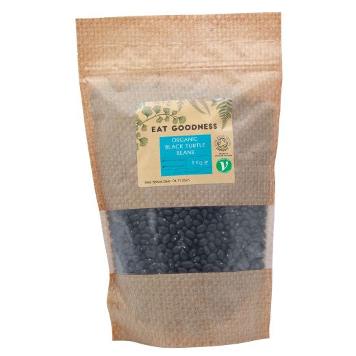 Eat Goodness Organic Black Turtle Beans - 10 X 1KG