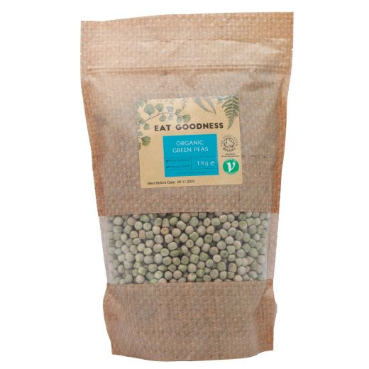 Eat Goodness Organic Green Peas - 10 X 1KG