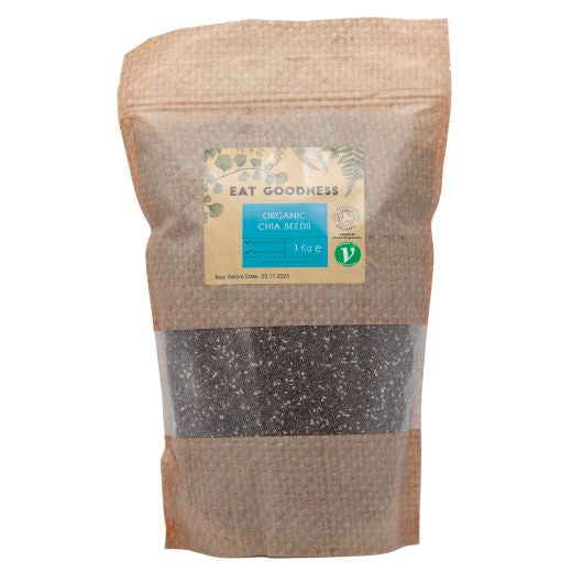 Eat Goodness Organic Chia Seeds - 10 X 1KG