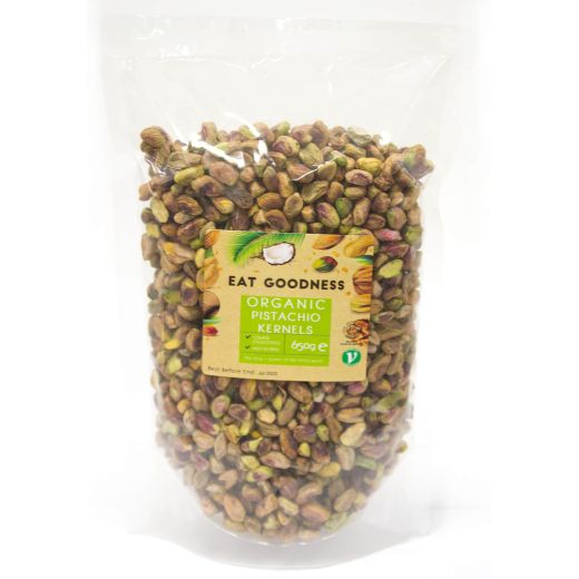 Eat Goodness Organic Pistachio Kernels - 10 X 650GR