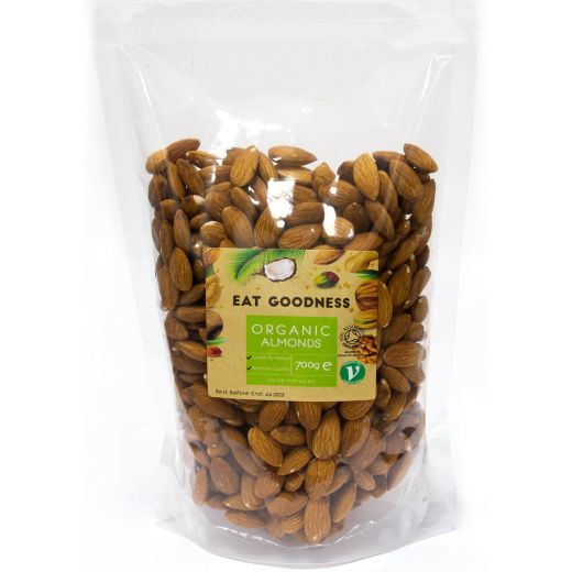 Eat Goodness Organic Natural Almonds -10 X 700GR