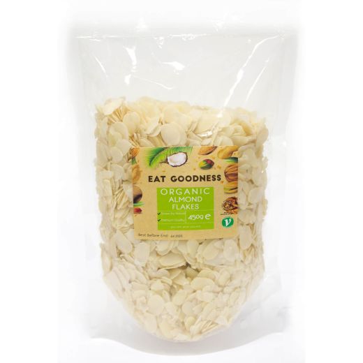 Eat Goodness Organic Almond Flakes - 10 X 450GR