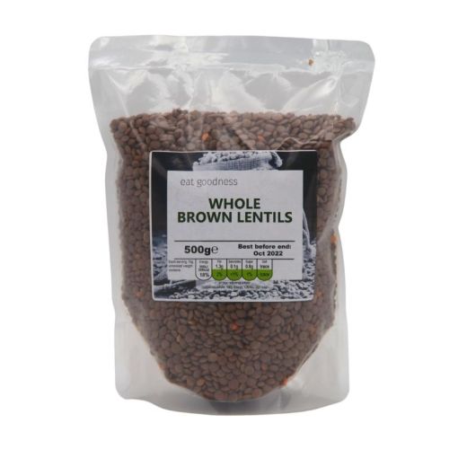 Eat Goodness Whole Brown Lentil - 6 X 500GR