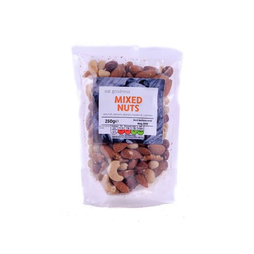 Eat Goodness Mixed Nuts Whole - 6 X 250GR