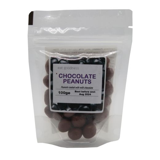 Eat Goodness Milk Chocolate Coated Peanuts - 12 X 100GR