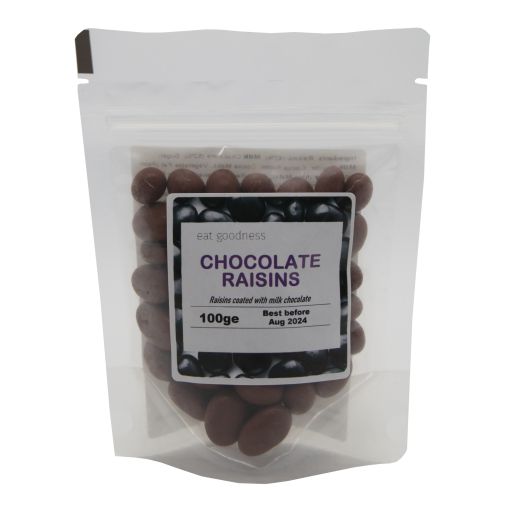 Eat Goodness Milk Chocolate Coated Raisins - 12 X 100GR