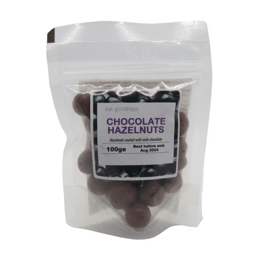 Eat Goodness Milk Chocolate Hazelnuts - 12 X 100GR