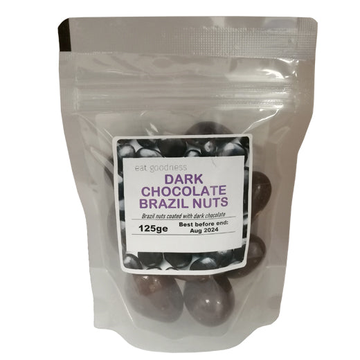 Eat Goodness Dark Chocolate Coated Brazils - 12 X 125GR