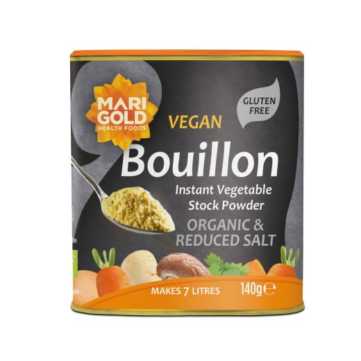 Marigold Less Salt Bouillon Grey Vegan - 6 x 140Gr