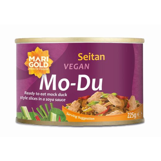 Marigold Mo-Du Braised Seitan Slices In Cans - 12 x 225Gr