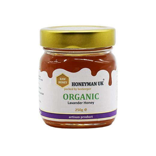 Honeyman Organic Lavender Honey - 6 x 250Gr