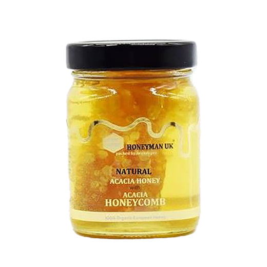 Honeyman Organic Honeycomb In Acacia Honey6 X 420GR