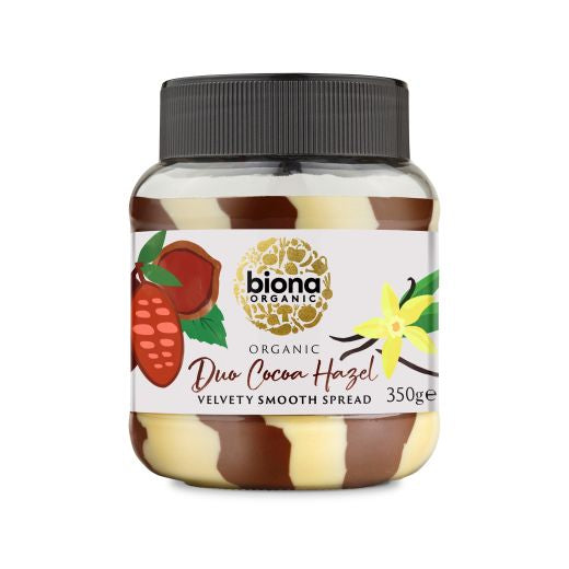 Biona Organic Duo Chocolate Hazelnut Spread - 6 x 350Gr