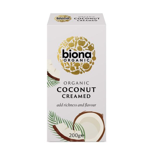 Biona Organic Creamed Coconut - 12 x 200Gr