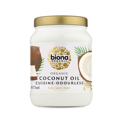 Biona Organic Mild Coconut Oil Cuisine - 6 x 875Ml