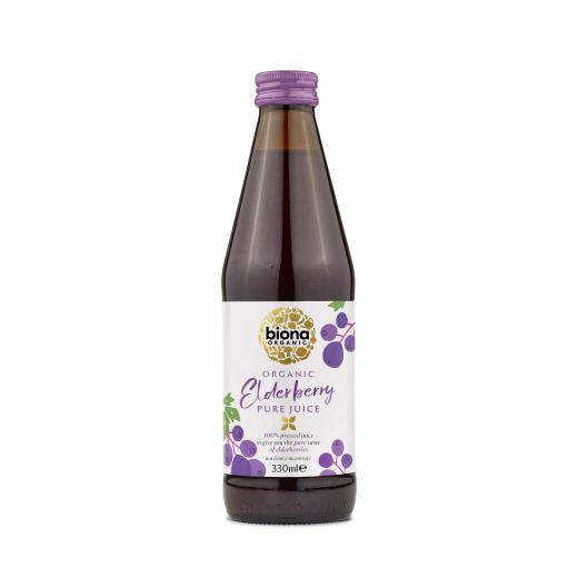 Biona Organic Pure Elderberry Juice - 6 x 330Ml