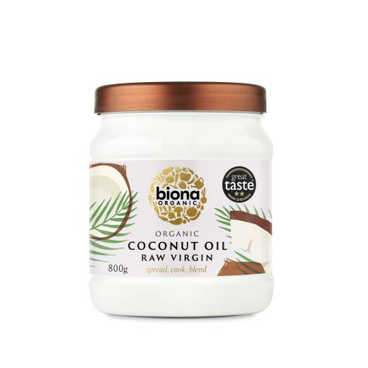 Biona Organic Raw Virgin Coconut Oil - 6 x 800Gr