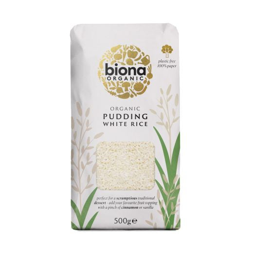 Biona Organic White Pudding Rice - 6 x 500Gr