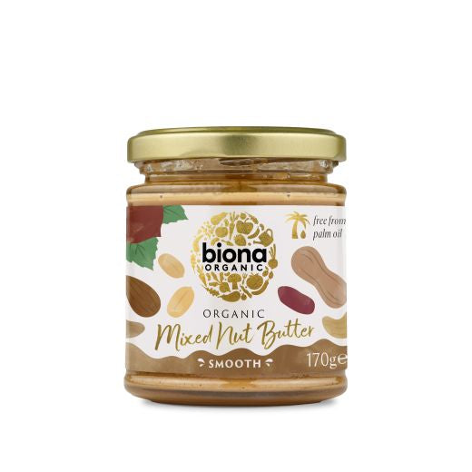 Biona Organic Mixed Nut Butter - 6 x 170Gr