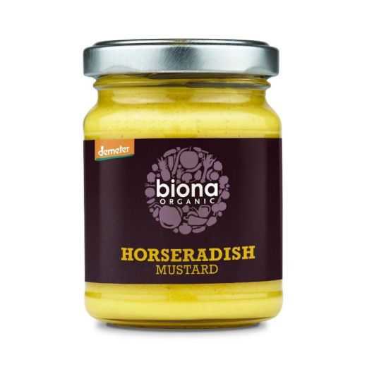 Biona Organic Horseradish Mustard Organic - 6 x 125Gr