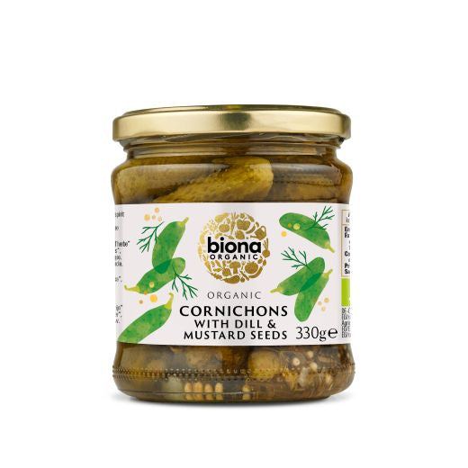 Biona Organic Cornichons - 6 x 330Gr