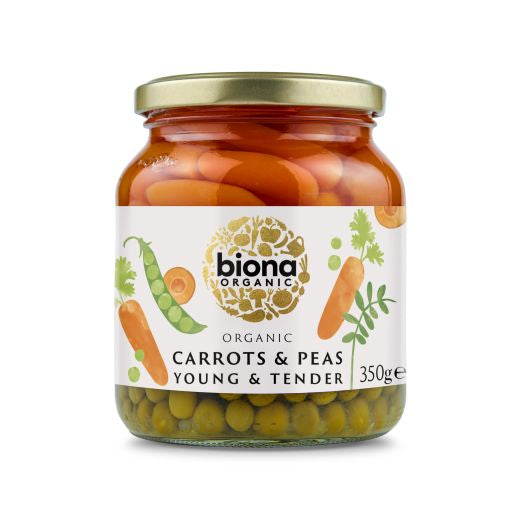 Biona Organic Garden Carrots & Peas Organic - 6 x 350Gr