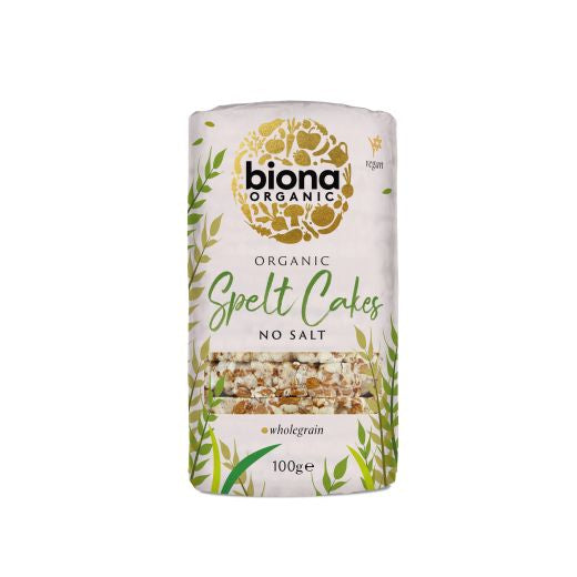 Biona Organic SpeLt Cakes No Salt - 12 x 100Gr