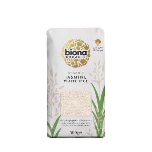 Biona Organic Jasmine Rice White Organic - 6 x 500Gr