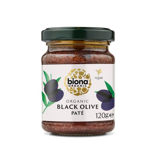 Biona Organic Black Olive Pate - 6 x 120Gr