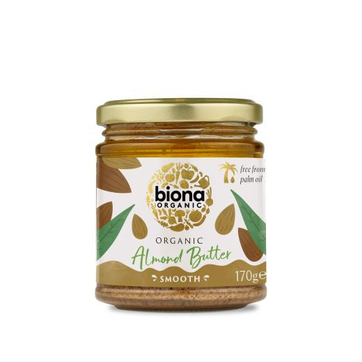 Biona Organic Almond Butter - 6 x 170Gr