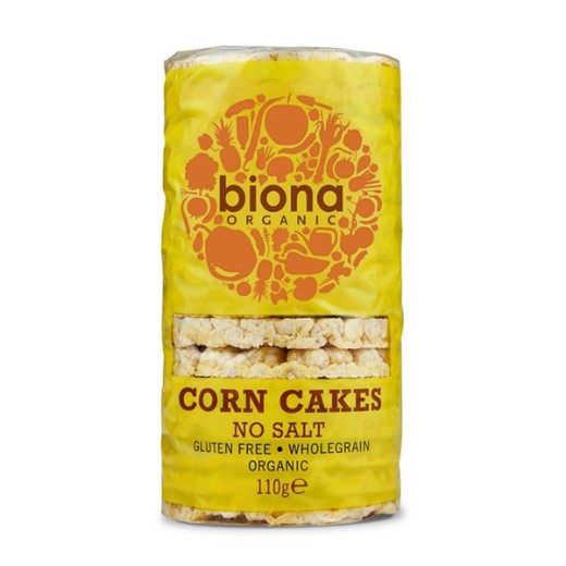 Biona Organic Corn Cakes No Salt - 12 x 110Gr